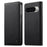 DIERFENG DF-019 for Google Pixel 11 Pro XL Leather Wallet Case Magnetic Flip Cover with Card Slots RFID Blocking - Black - 1