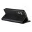 DIERFENG DF-019 for Samsung Galaxy S26 FE Leather Wallet Case Magnetic Flip Cover with Card Slots RFID Blocking - Black - 4