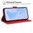 For Samsung Galaxy S26 FE Wallet Case with Strap / Multiple Card Slots Solid Color Leather Stand Phone Cover - Red - 3