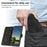 For Samsung Galaxy S26 FE Leather Case Imprinted Triangle Phone Cover with Hand Strap - Black - 5