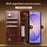 QIALINO for Samsung Galaxy S26 Ultra Case Split Leather Detachable 2 in 1 Wallet Phone Cover with Long Strap and Wrist Strap - Brown - 7