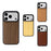 For iPhone 17 Pro Max Magnetic Case Wood + PC + TPU Shockproof Protective Phone Cover - Walnut Wood - 7