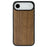 For iPhone Air Magnetic Case Wood + PC + TPU Shockproof Protective Phone Cover - Walnut Wood - 1