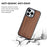 For iPhone 15 Pro Max Magnetic Case Wood + PC + TPU Shockproof Protective Phone Cover - Walnut Wood - 5