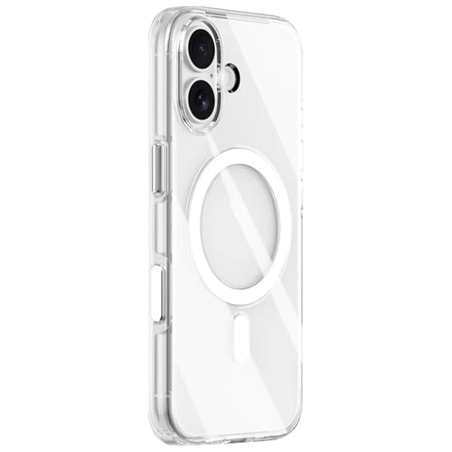 ZGA for iPhone 17 Magnetic Case Clear PC TPU Shockproof Phone Cover Compatible with MagSafe - Transparent - 1