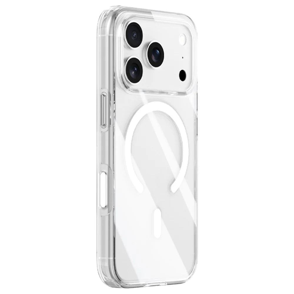 ZGA for iPhone 17 Pro Magnetic Case Clear PC TPU Shockproof Phone Cover Compatible with MagSafe - Transparent - 1