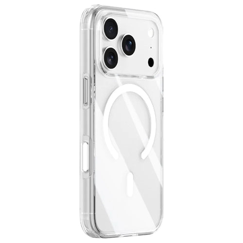 ZGA for iPhone 17 Pro Max Magnetic Case Clear PC TPU Shockproof Phone Cover Compatible with MagSafe - Transparent - 1
