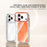 ZGA for iPhone 17 Pro Max Magnetic Case Lens Frame Kickstand Transparent PC TPU Phone Cover - Orange - 5