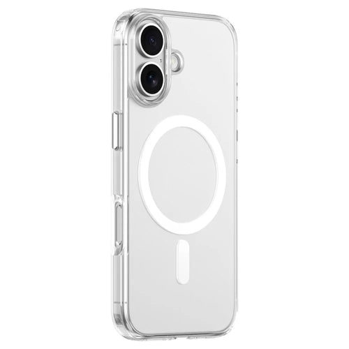 ZGA for iPhone 17 Magnetic Case Crystal Clear PC TPU Anti-Scratch Phone Cover - Transparent - 1