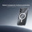 ZGA for iPhone 17 Magnetic Case Crystal Clear PC TPU Anti-Scratch Phone Cover - Transparent - 3