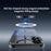 ZGA for iPhone 17 Magnetic Case Crystal Clear PC TPU Anti-Scratch Phone Cover - Transparent - 4