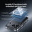 ZGA for iPhone 17 Pro Magnetic Case Crystal Clear PC TPU Anti-Scratch Phone Cover - Transparent - 4