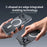 ZGA for iPhone 17 Pro Max Magnetic Case Crystal Clear PC TPU Anti-Scratch Phone Cover - Transparent - 6