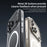 ZGA for iPhone 17 Pro Max Magnetic Case Crystal Clear PC TPU Anti-Scratch Phone Cover - Transparent - 7