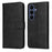 For Samsung Galaxy S26 FE Case Wallet PU Leather Folio Flip Phone Cover - Black - 1