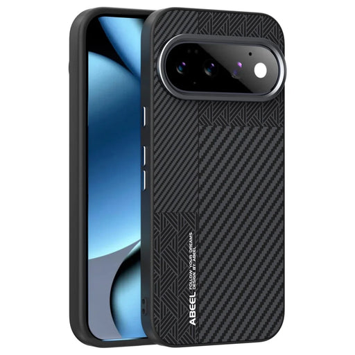 ABEEL For Google Pixel 11 Magnetic Case PC + TPU + Aluminum Alloy + PU Leather Slim Phone Back Cover  - Texture 3 - 1