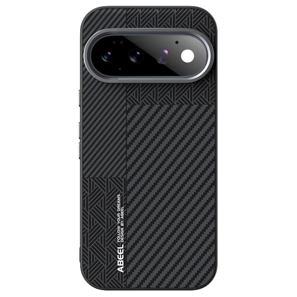 ABEEL For Google Pixel 11 Magnetic Case PC + TPU + Aluminum Alloy + PU Leather Slim Phone Back Cover  - Texture 3 - 2