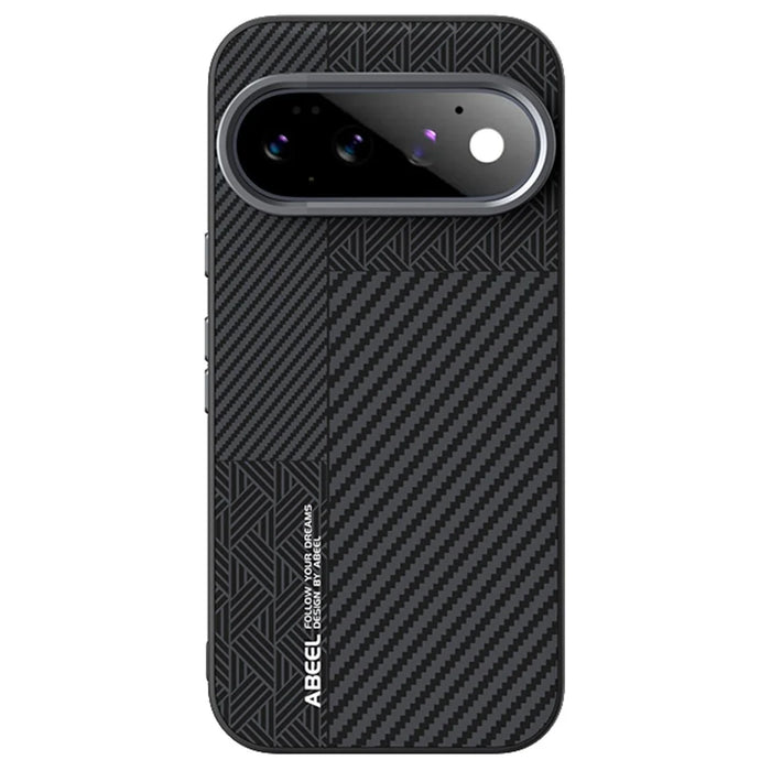 ABEEL For Google Pixel 11 Magnetic Case PC + TPU + Aluminum Alloy + PU Leather Slim Phone Back Cover  - Texture 3 - 2
