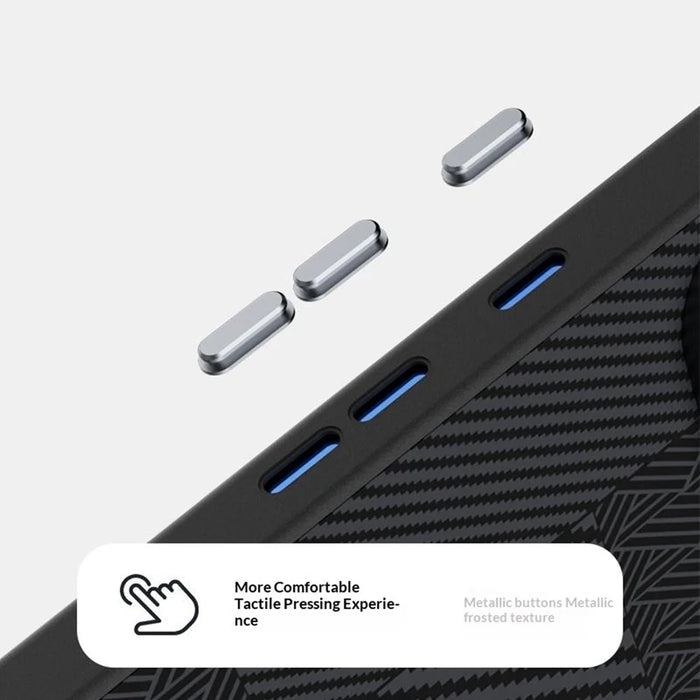 ABEEL For Google Pixel 11 Magnetic Case PC + TPU + Aluminum Alloy + PU Leather Slim Phone Back Cover  - Texture 3 - 5