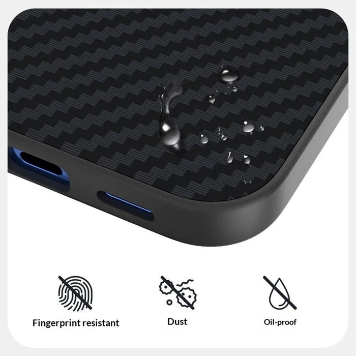 ABEEL For Google Pixel 11 Magnetic Case Carbon Fiber Texture Phone Back Cover - Black - 5