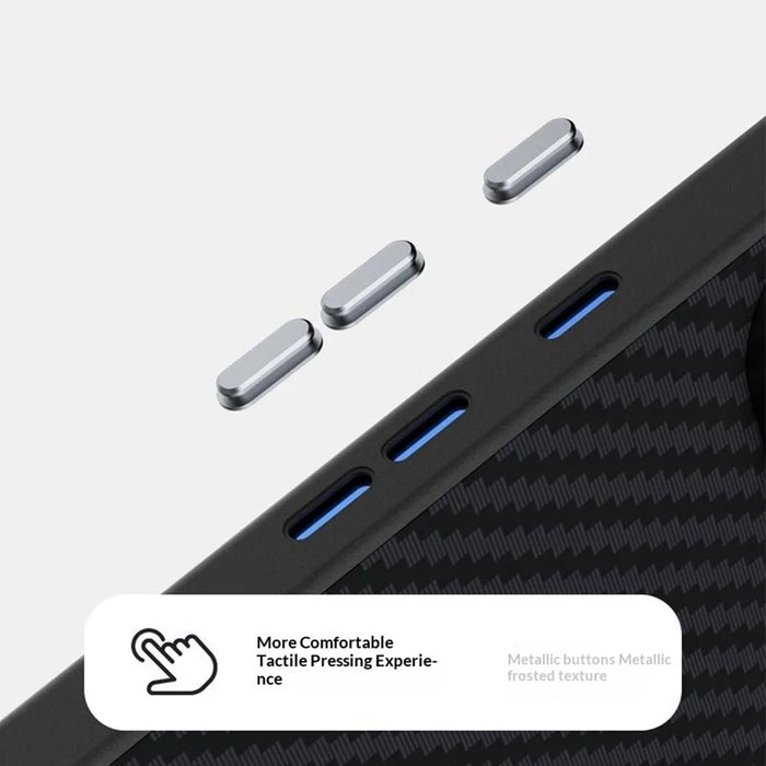 ABEEL For Google Pixel 11 Magnetic Case Carbon Fiber Texture Phone Back Cover - Black - 6