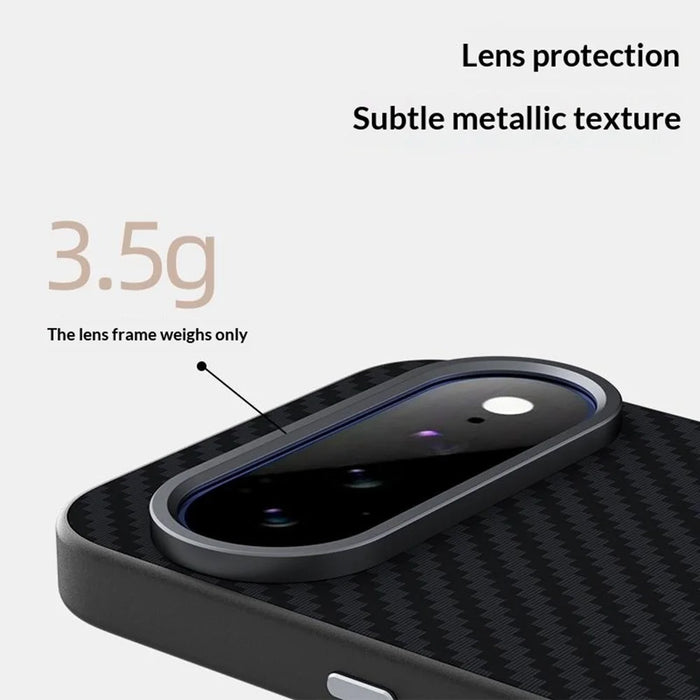 ABEEL For Google Pixel 11 Magnetic Case Carbon Fiber Texture Phone Back Cover - Black - 7