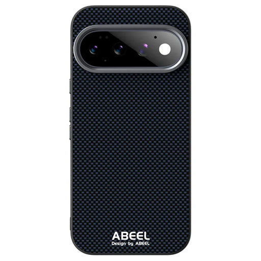 ABEEL for Google Pixel 11 Magnetic Case Printed PC TPU Aluminum Alloy Leather Phone Cover - Black - 2