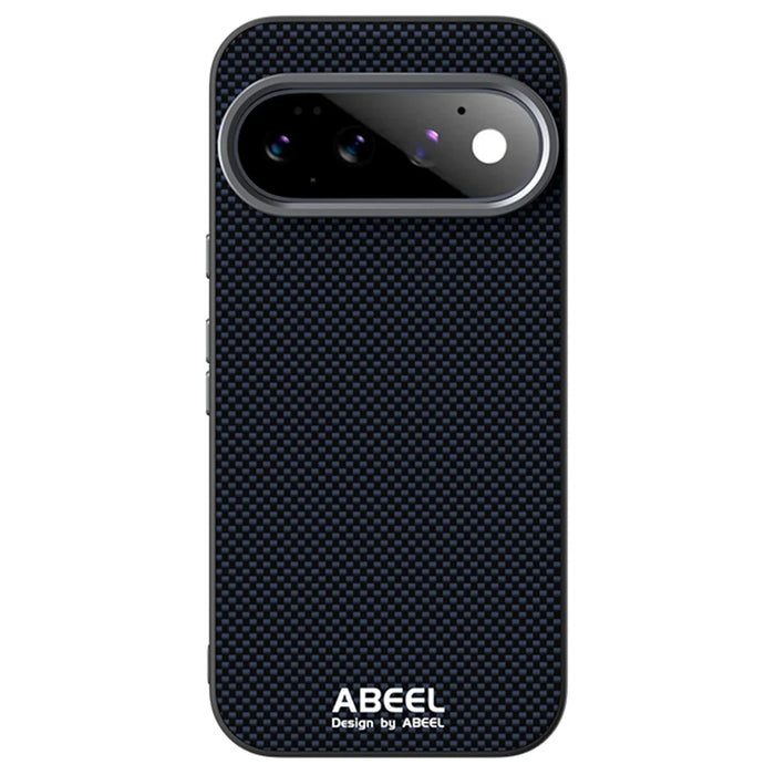 ABEEL for Google Pixel 11 Magnetic Case Printed PC TPU Aluminum Alloy Leather Phone Cover - Black - 2