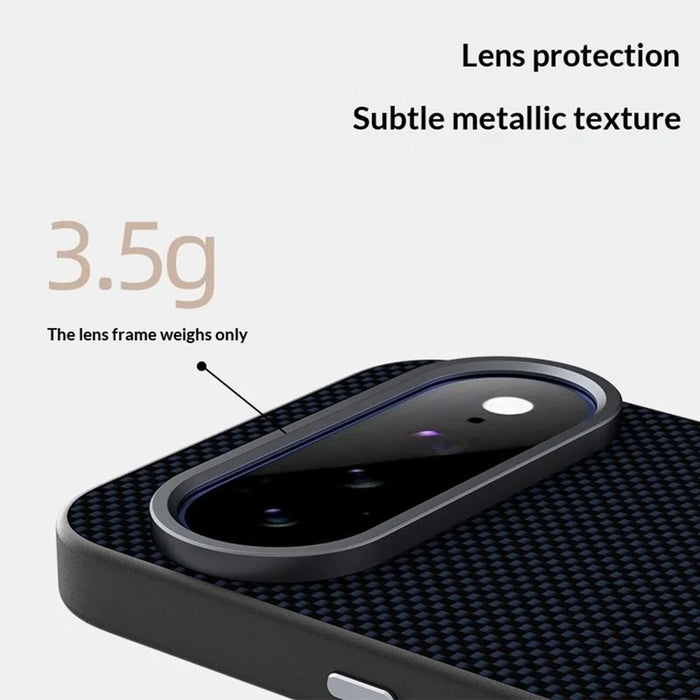 ABEEL for Google Pixel 11 Magnetic Case Printed PC TPU Aluminum Alloy Leather Phone Cover - Black - 7