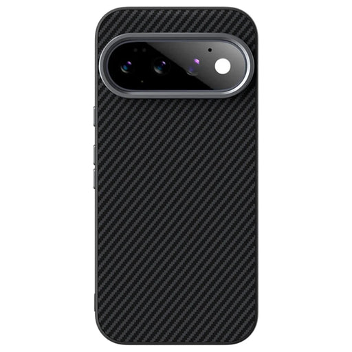 ABEEL for Google Pixel 11 Magnetic Case Carbon Fiber Texture TPU PC PU Phone Back Cover - Black - 2
