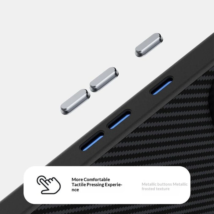 ABEEL for Google Pixel 11 Magnetic Case Carbon Fiber Texture TPU PC PU Phone Back Cover - Black - 6