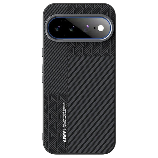 ABEEL For Google Pixel 11 Pro XL Magnetic Case PC + TPU + Aluminum Alloy + PU Leather Slim Phone Back Cover - Texture 3 - 2