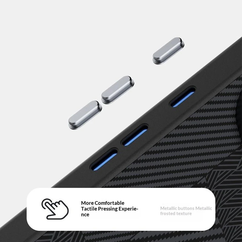 ABEEL For Google Pixel 11 Pro XL Magnetic Case PC + TPU + Aluminum Alloy + PU Leather Slim Phone Back Cover - Texture 3 - 6