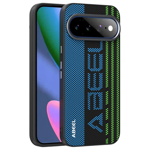 ABEEL For Google Pixel 11 Pro XL Magnetic Case Micro-Embossing 6D Printed PC TPU Aluminum Alloy Leather Phone Cover - Outstanding No. 1 - 1