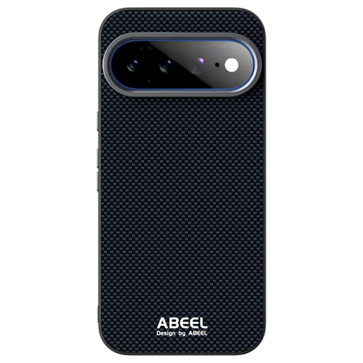ABEEL for Google Pixel 11 Pro XL Magnetic Case Printed PC TPU Aluminum Alloy Leather Phone Cover - Black - 2