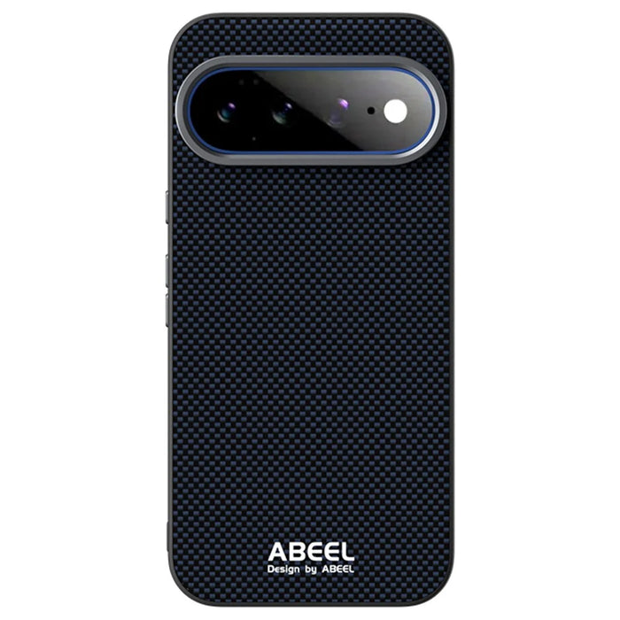 ABEEL for Google Pixel 11 Pro XL Magnetic Case Printed PC TPU Aluminum Alloy Leather Phone Cover - Black - 2