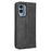Magnetic Auto Closing Phone Case For Nokia X30 5G, Imprinted Pattern PU Leather Retro Texture Wallet Stand Smartphone Cover - Black - 7
