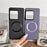 For Sony Xperia 1 VIII Magnetic Case Drop-Proof TPU + Cloth Back Phone Cover - Purple - 4
