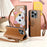 For Doogee Note 58 Case Cute Cat Pattern PU Leather Wallet Phone Cover with Wrist Strap - Brown - 6