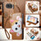 For Nothing Phone (4a) Case Cute Cat Pattern PU Leather Wallet Phone Cover with Wrist Strap - Brown - 7