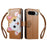 For Google Pixel 10 / Google Pixel 9 Pro / Google Pixel 9 / Google Pixel 10 Pro Case Cute Cat Pattern PU Leather Wallet Phone Cover with Wrist Strap - Brown - 2