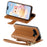 For Google Pixel 10 / Google Pixel 9 Pro / Google Pixel 9 / Google Pixel 10 Pro Case Cute Cat Pattern PU Leather Wallet Phone Cover with Wrist Strap - Brown - 3