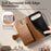 For Google Pixel 11 Pro Case Cute Cat Pattern PU Leather Wallet Phone Cover with Wrist Strap - Brown - 4