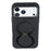 X-LEVEL for iPhone 17 Pro Max Magnetic Case Rotating Kickstand Silicone + Tech Fabric Scratch-Resistant Phone Cover - Obsidian Black - 3