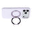 X-LEVEL for iPhone 17 Pro Magnetic Case Rotating Kickstand Silicone + Tech Fabric Scratch-Resistant Phone Cover - Taro Purple - 3