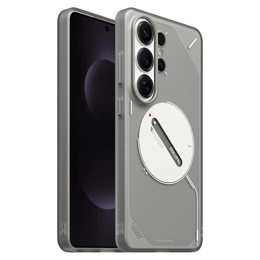 AULUMU S26 Frosted Case Series for Samsung Galaxy S26 Ultra Case IMD TPU Phone Cover - Transparent Grey - 1