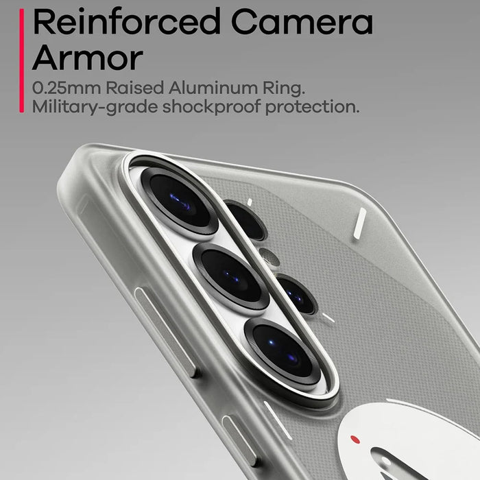 AULUMU S26 Frosted Case Series for Samsung Galaxy S26 Ultra Case IMD TPU Phone Cover - Transparent Grey - 5