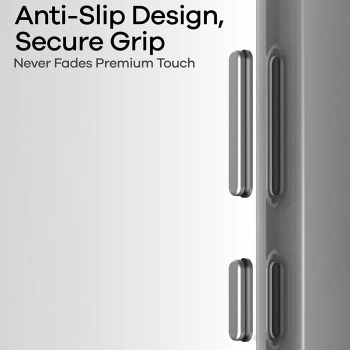 AULUMU S26 Frosted Case Series for Samsung Galaxy S26 Ultra Case IMD TPU Phone Cover - Transparent Grey - 6