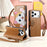 For iPhone 18 Pro Max / 17 Pro Max Leather Case Cartoon Cat Pattern Wallet Stand Phone Cover with Wrist Strap - Brown - 6