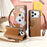 For iPhone 18 Pro / 17 Pro Case Cute Cat Pattern PU Leather Wallet Phone Cover with Wrist Strap - Brown - 6